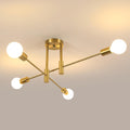 Ceiling Light - Gold Metal Frame