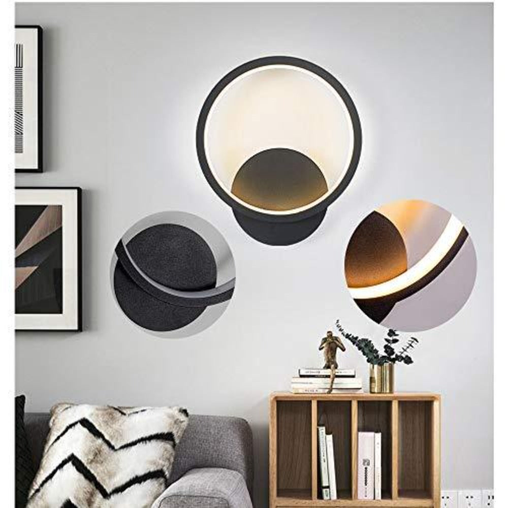 Wall Light - Black Metal Frame, Warm Light