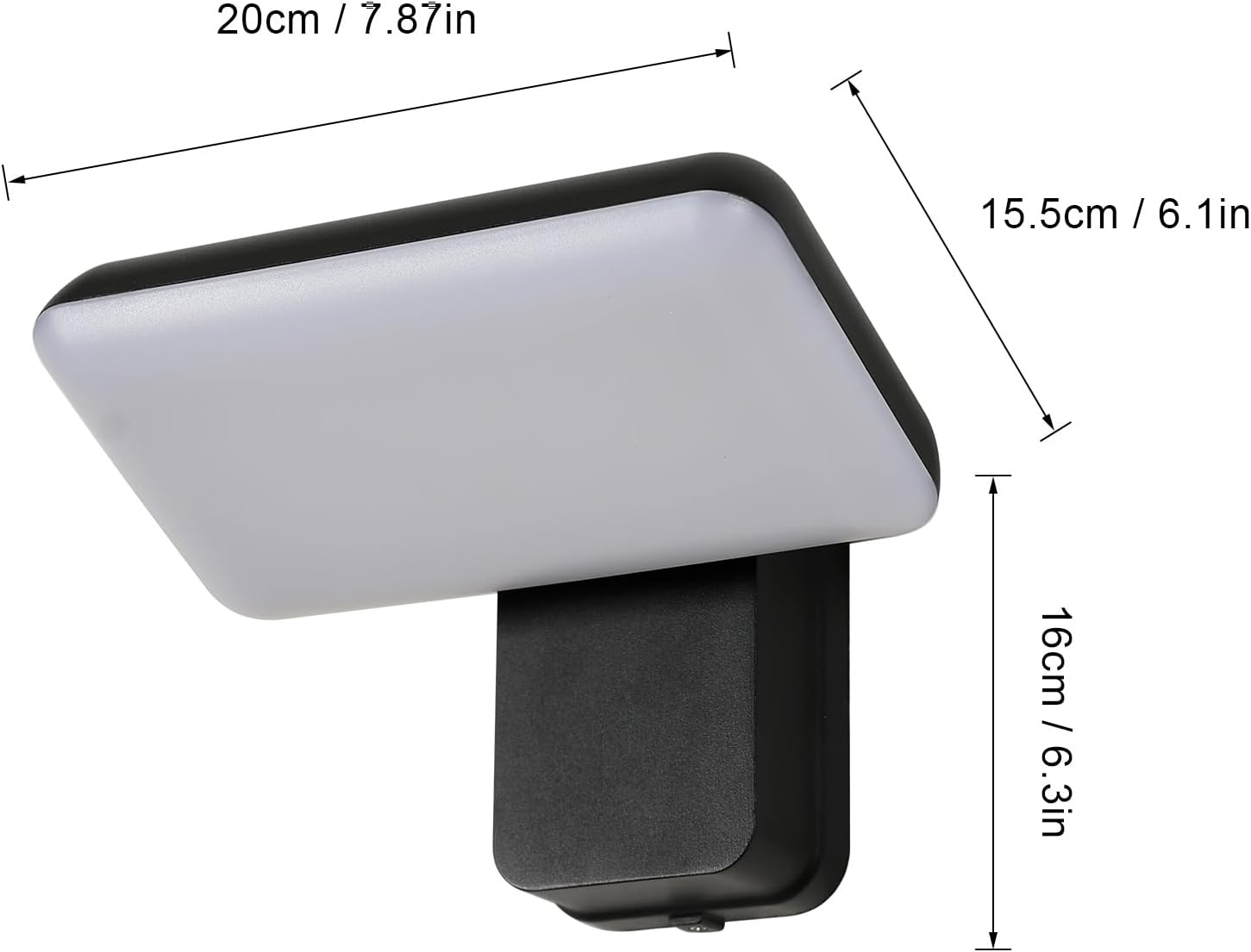 Wall Light - Black Metal Frame, Natural Light