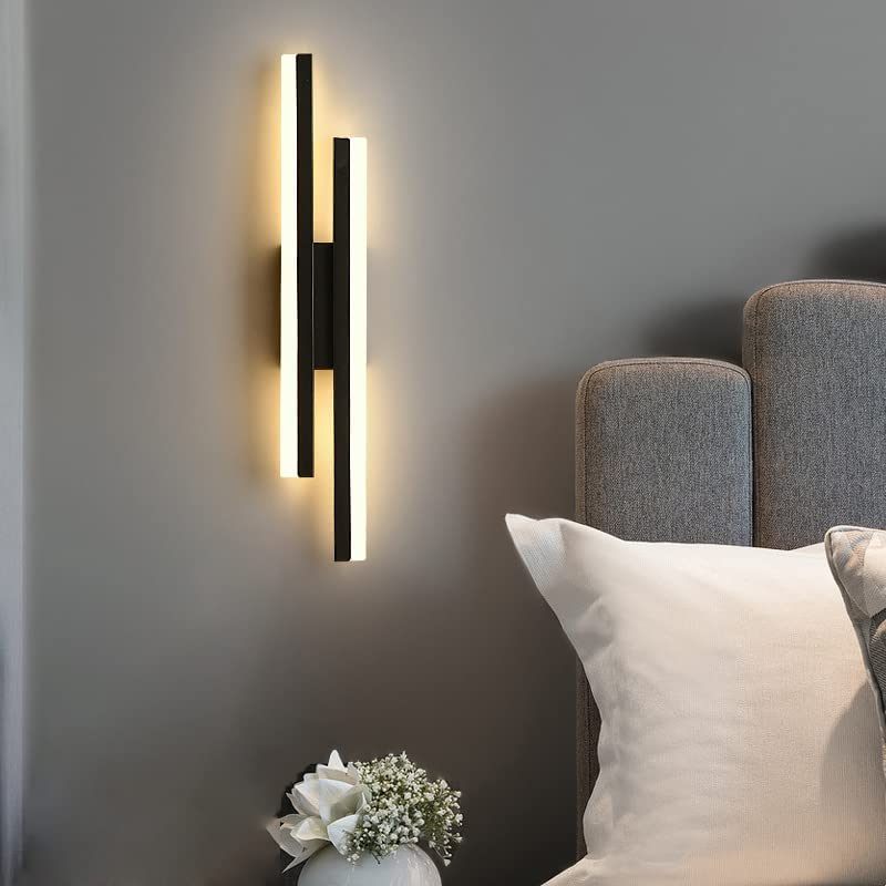 Wall Light - Black Acrylic Frame, Warm Light