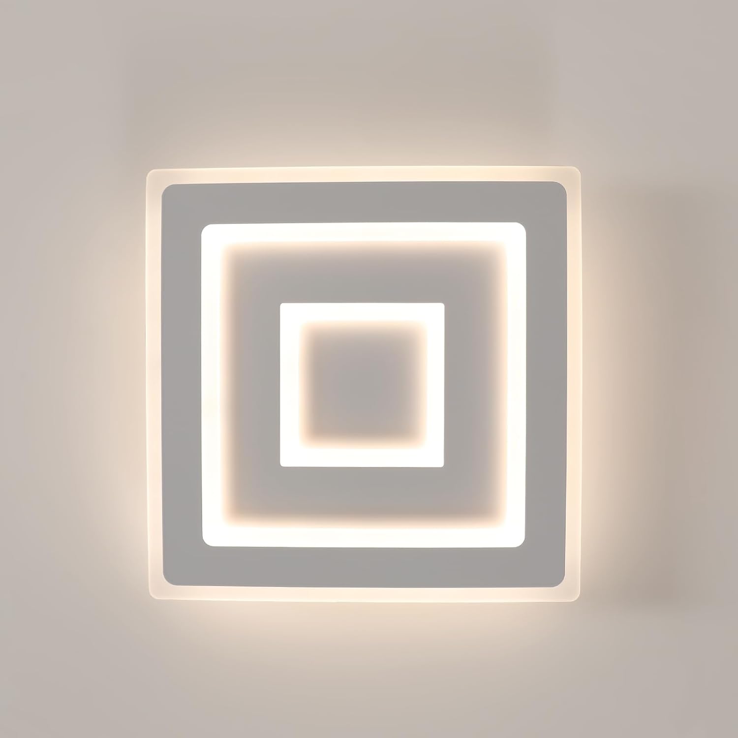 Ceiling Light - White Acrylic Frame, Tunable and Dimmable