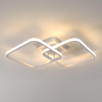 Ceiling Light - White Aluminium Frame, Warm Light