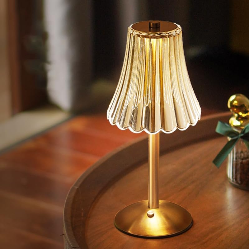 Table Lamps - Gold Plastic Frame, Tunable