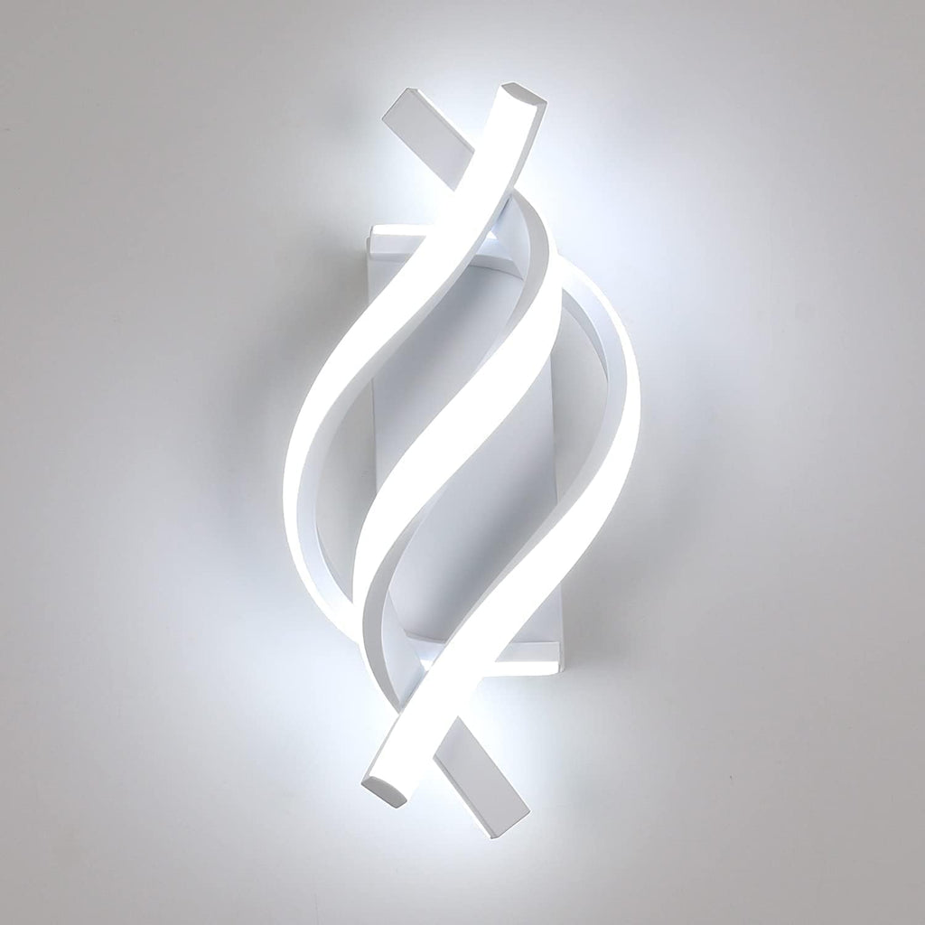 Wall Light - White Aluminium Frame, White Light