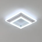 Ceiling Light - White Acrylic Frame, White Light