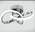 Ceiling Light - Chrome Aluminium Frame, White Light