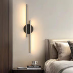 Wall Light - Black Aluminium Frame, Warm Light