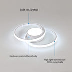 Ceiling Light - White Metal Frame, White Light