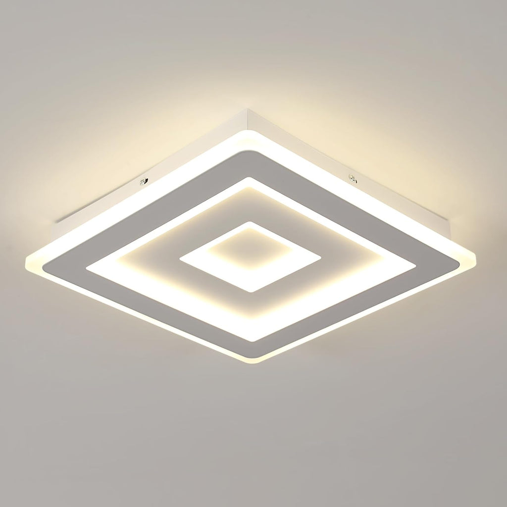 Ceiling Light - White Acrylic Frame, Natural Light