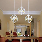 Chandeliers - White Metal Frame