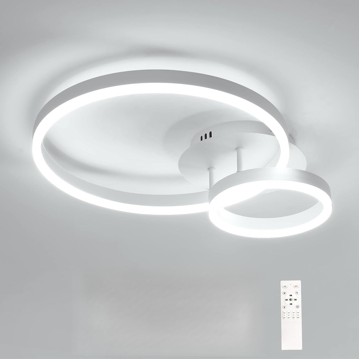 Ceiling Light - White Acrylic Frame, Tunable and Dimmable