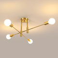 Ceiling Light - Gold Metal Frame