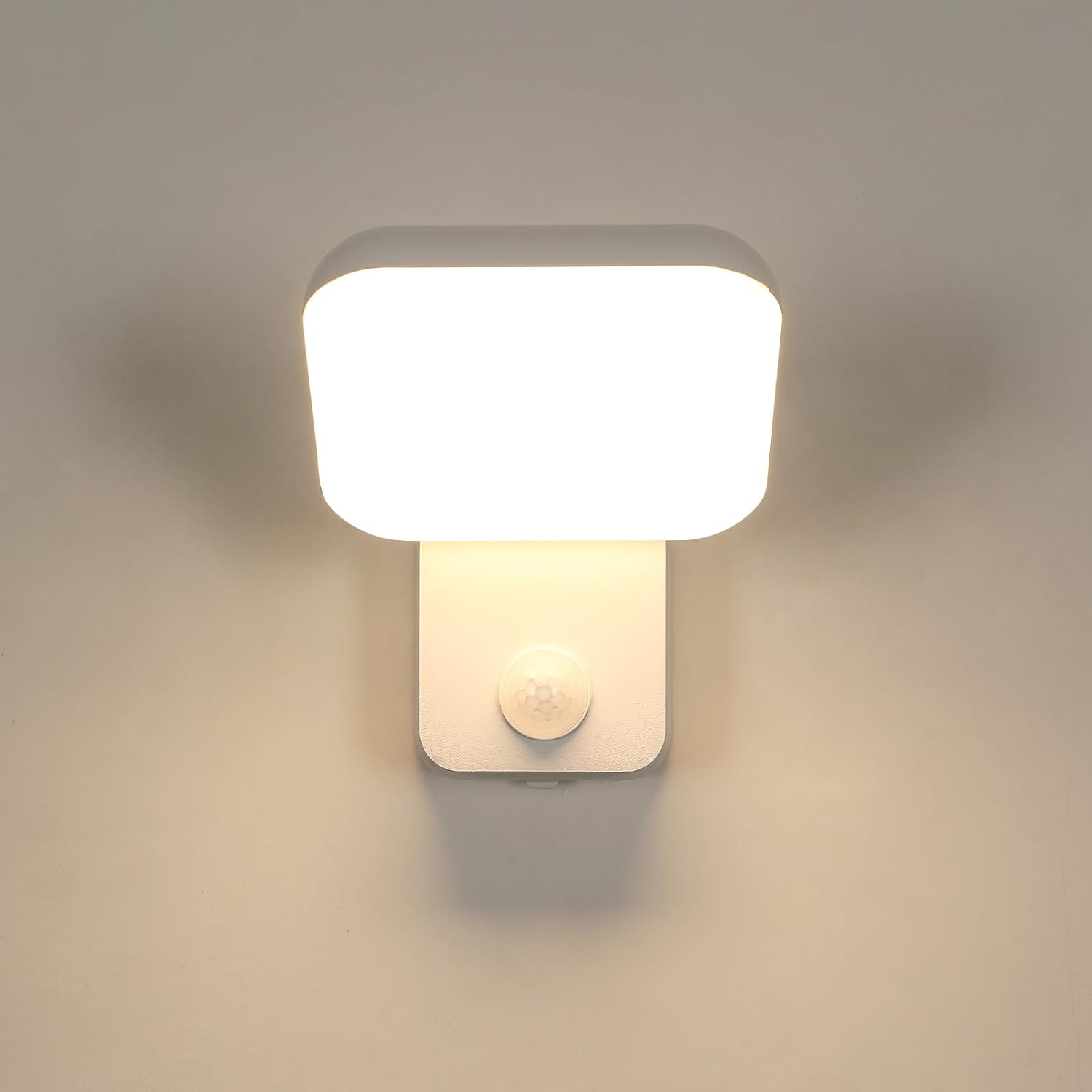 Wall Light - White Aluminium Frame, Warm Light