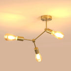 Ceiling Light - Gold Metal Frame