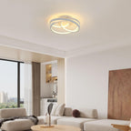 Ceiling Light - White Aluminium Frame, Warm Light