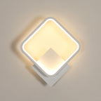 Applique da parete - Telaio in alluminio bianco, Luce calda