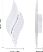 Wall Light - White Acrylic Frame, White Light