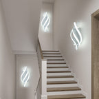 Wall Light - White Aluminium Frame, White Light