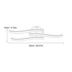 Ceiling Light - Silver Aluminium Frame, White Light