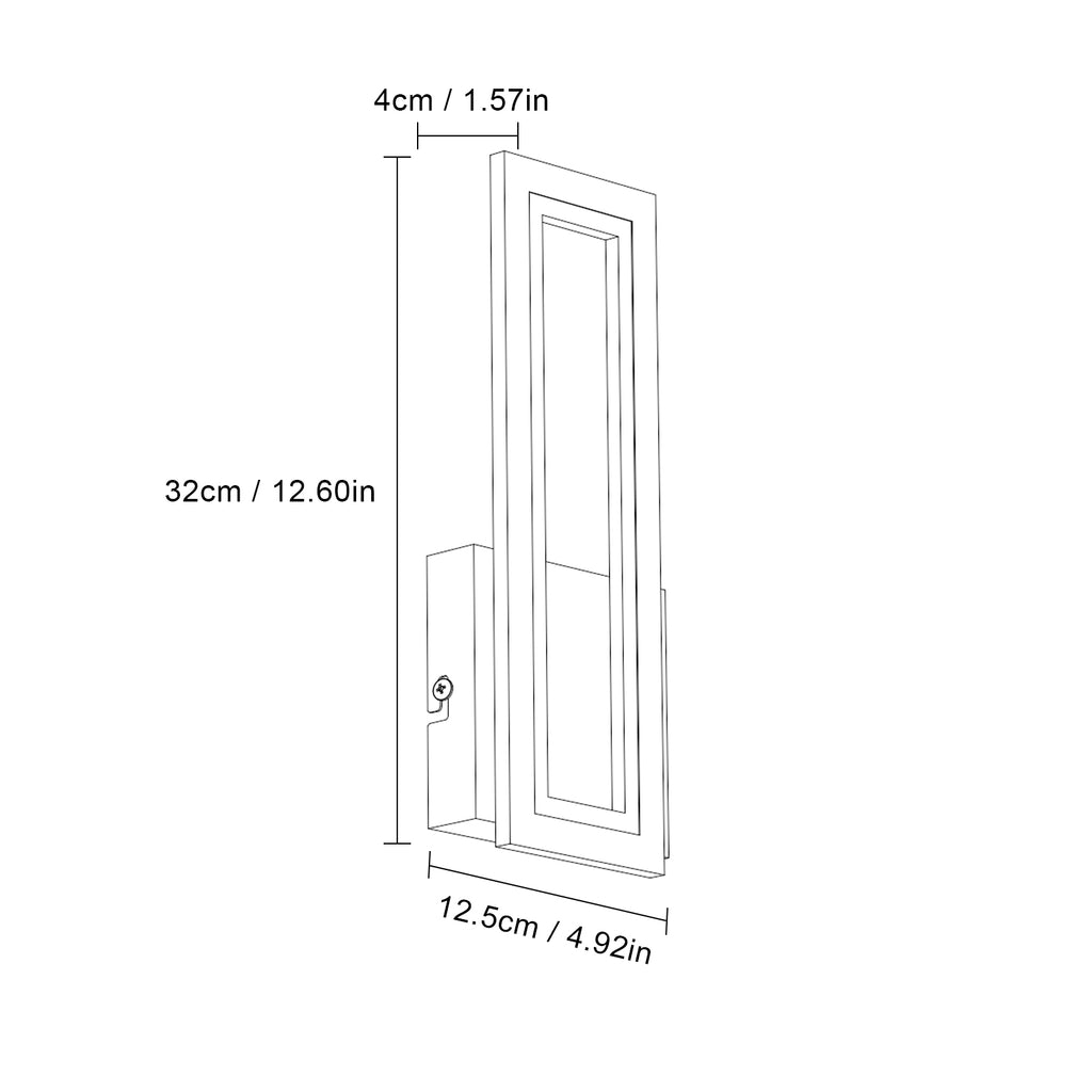 Wall Light - White Acrylic Frame, Tunable