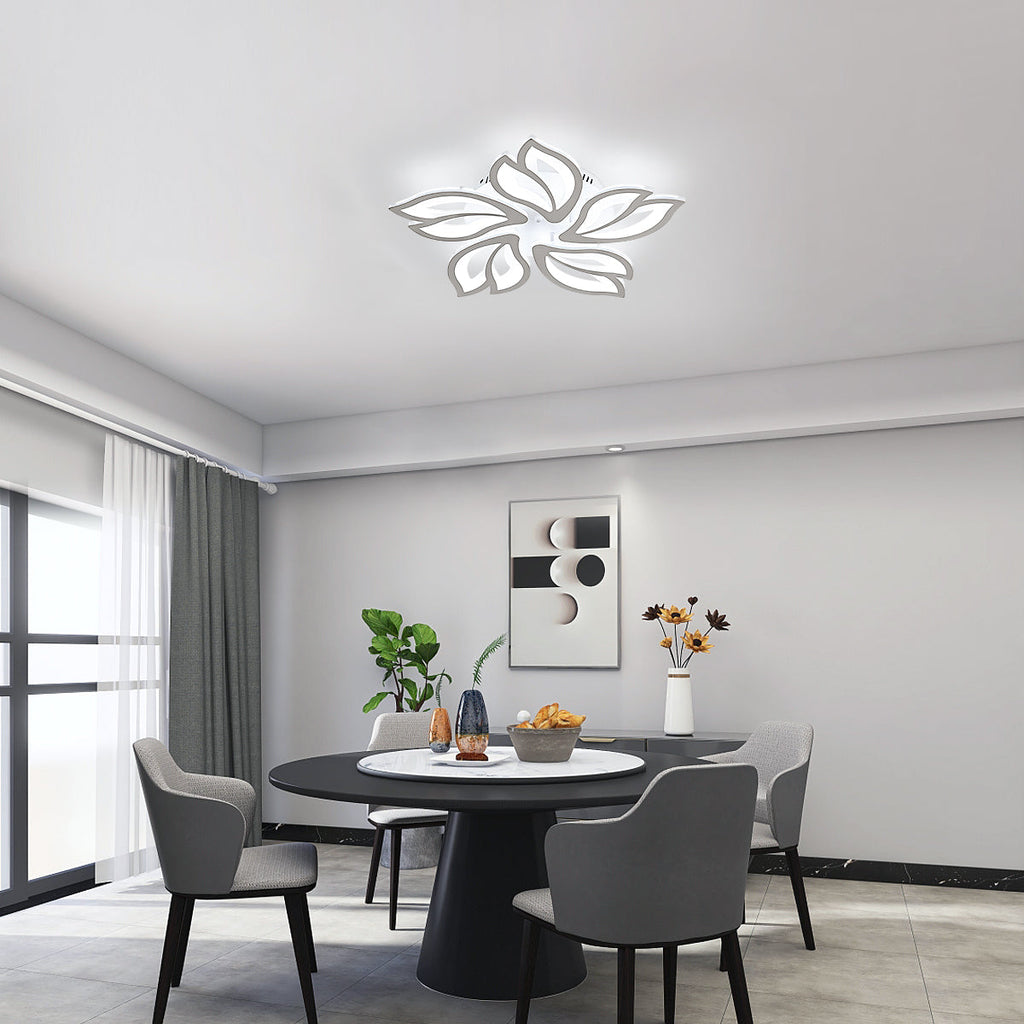 Ceiling Light - White Acrylic Frame, Tunable and Dimmable