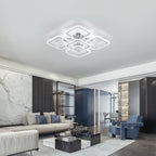 Ceiling Light - Chrome Acrylic Frame, Tunable and Dimmable