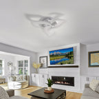 Ceiling Light - White Acrylic Frame, Warm Light