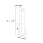 Wall Light - Black Acrylic Frame, White Light