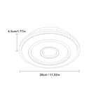 Ceiling Light - White Acrylic Frame, Natural Light