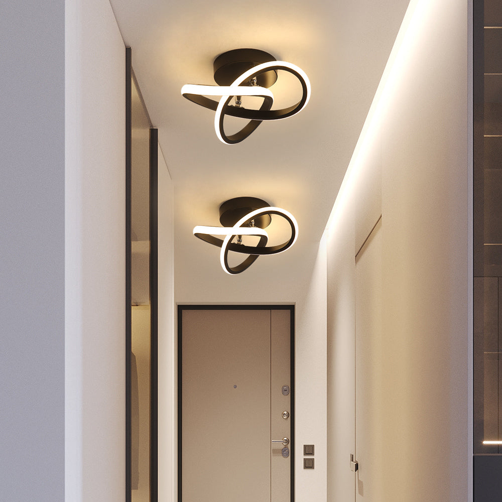Ceiling Light - Black Aluminium Frame, Tunable