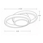 Ceiling Light - White Aluminium Frame, White Light