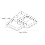 Ceiling Light - White Aluminium Frame, White Light