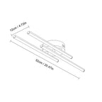 Ceiling Light - Black Aluminium Frame, White Light