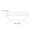 Ceiling Light - White Plastic Frame, Natural Light