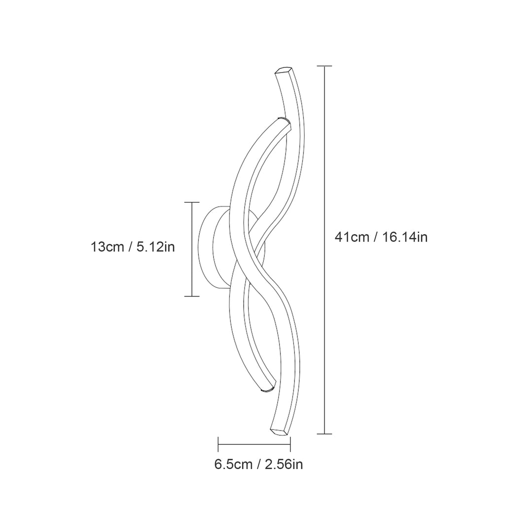 Wall Light - White Aluminium Frame, White Light