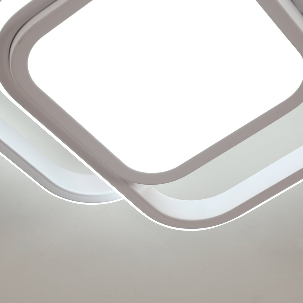Ceiling Light - White Aluminium Frame, Tunable and Dimmable