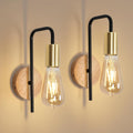 Wall Light - Wood Metal Frame