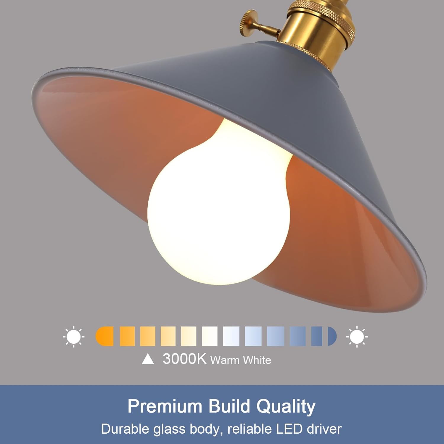Lampadine a LED - Struttura in vetro bianco, Luce calda