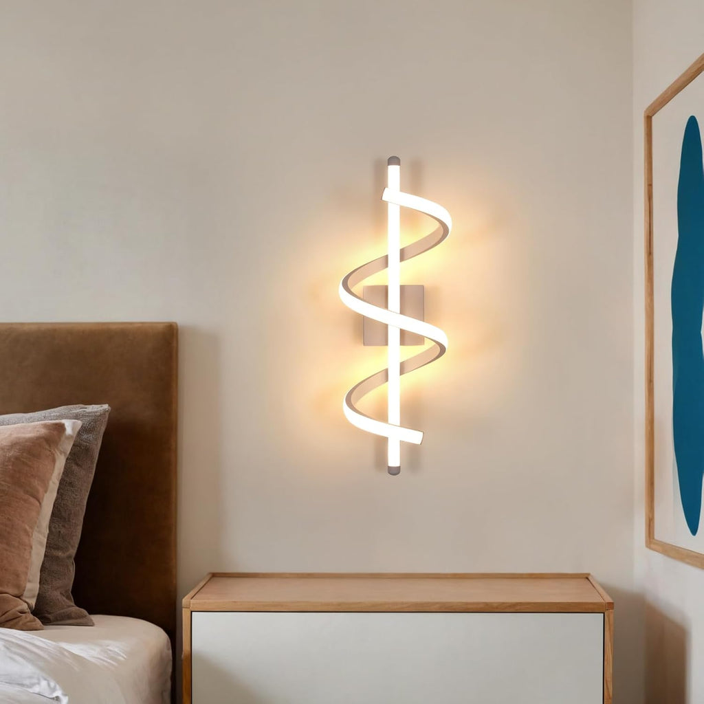 Wall Light - White Aluminium Frame, Warm Light