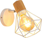 Wall Light - White Metal Frame