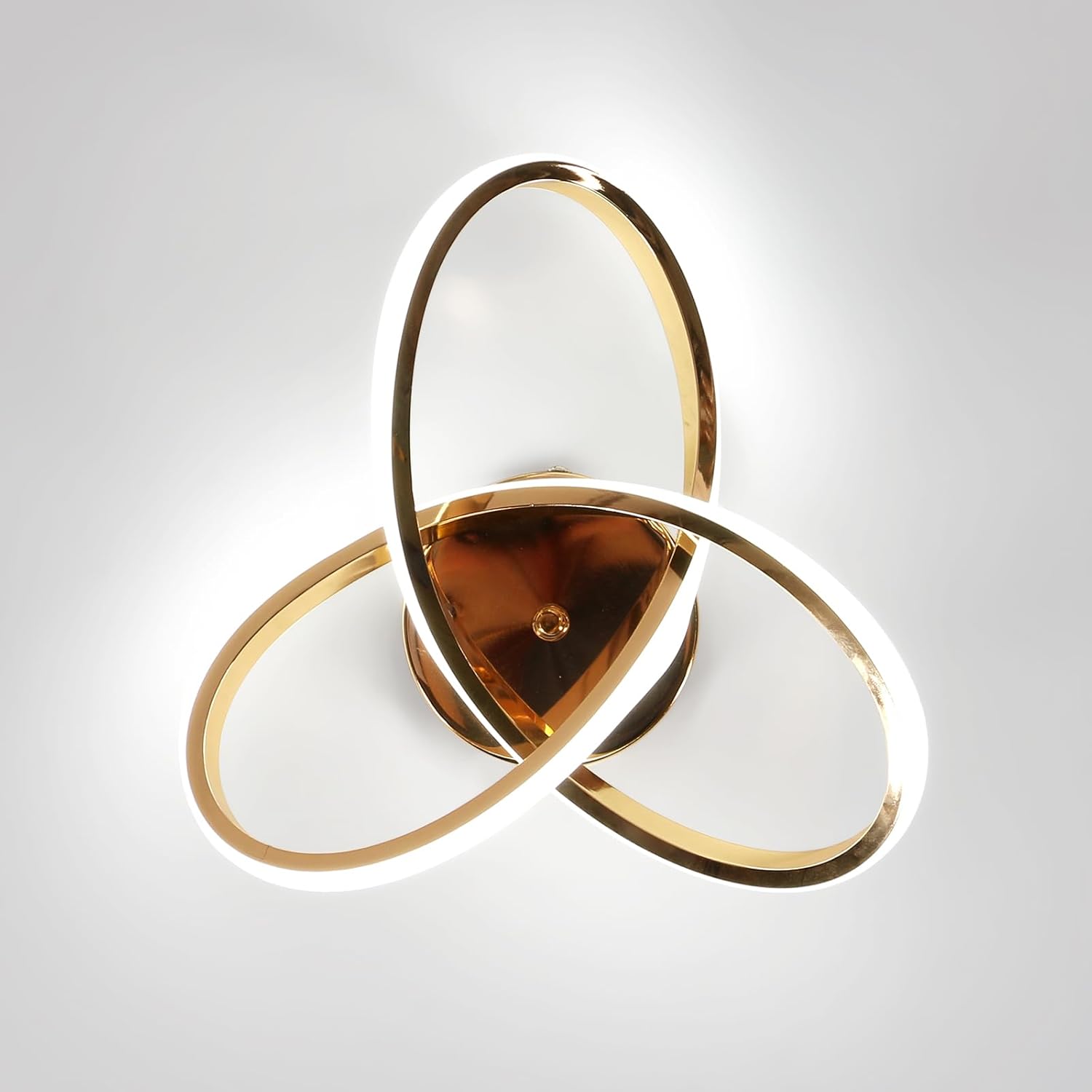 Ceiling Light - Gold Aluminium Frame, White Light