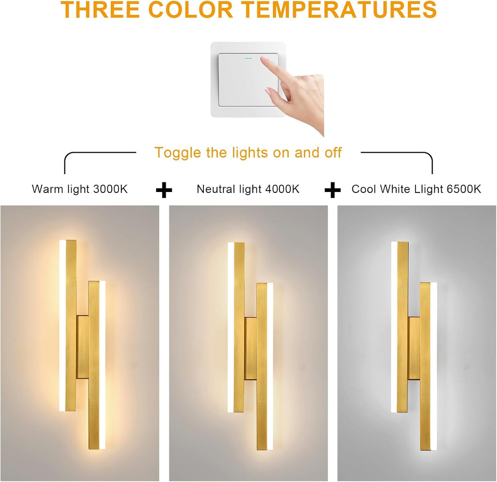 Wall Light - Gold Acrylic Frame, Tunable