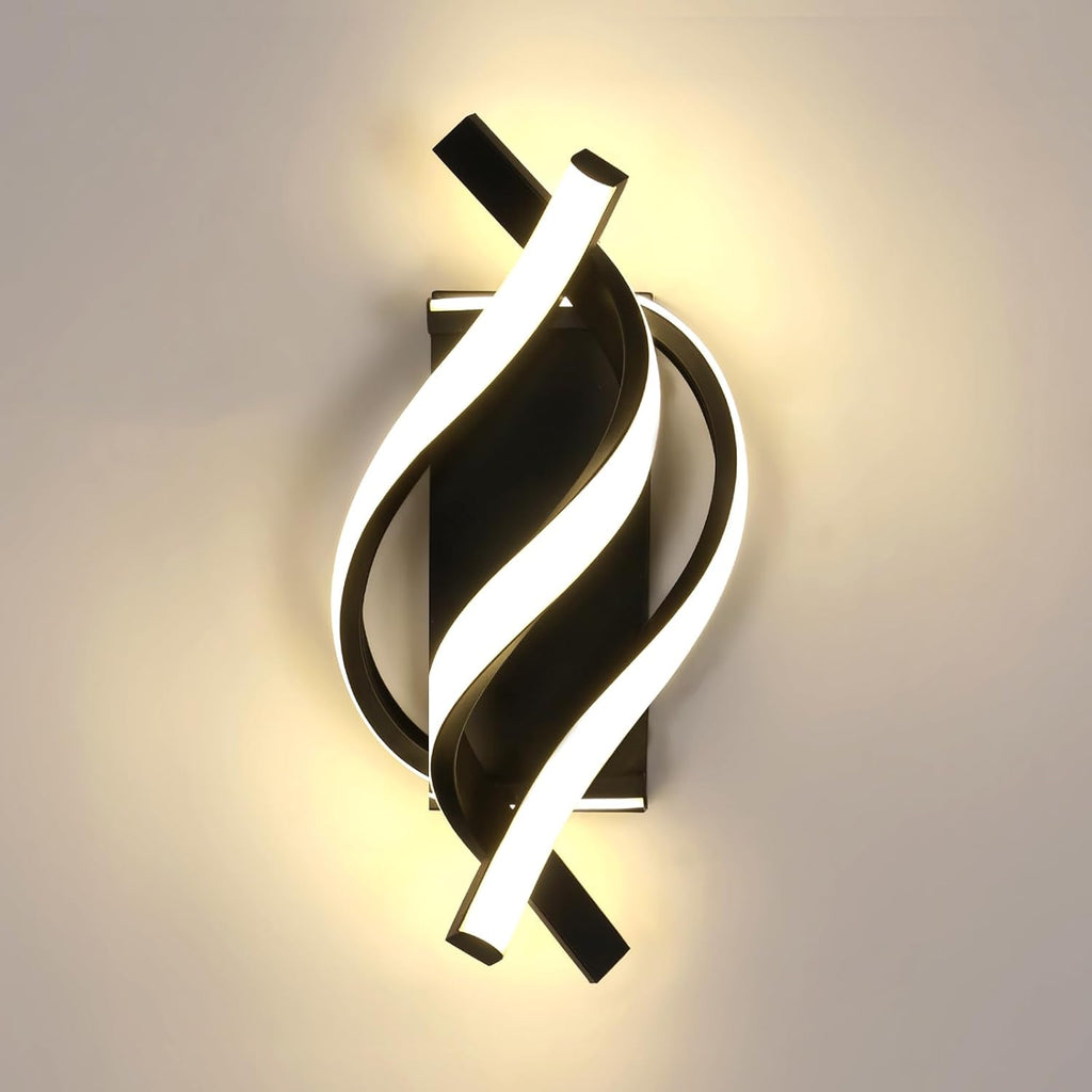 Wall Light - Black Aluminium Frame, Natural Light