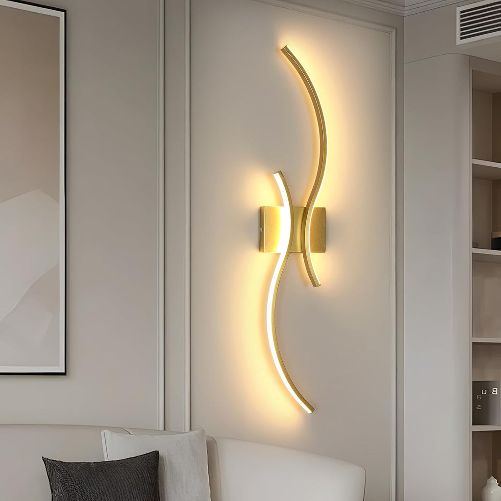 Wall Light - White Aluminium Frame, Warm Light