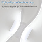 Wall Light - White Aluminium Frame, White Light