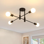 Ceiling Light - Black Metal Frame