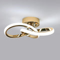 Ceiling Light - Gold Aluminium Frame, White Light