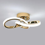 Ceiling Light - Gold Aluminium Frame, White Light