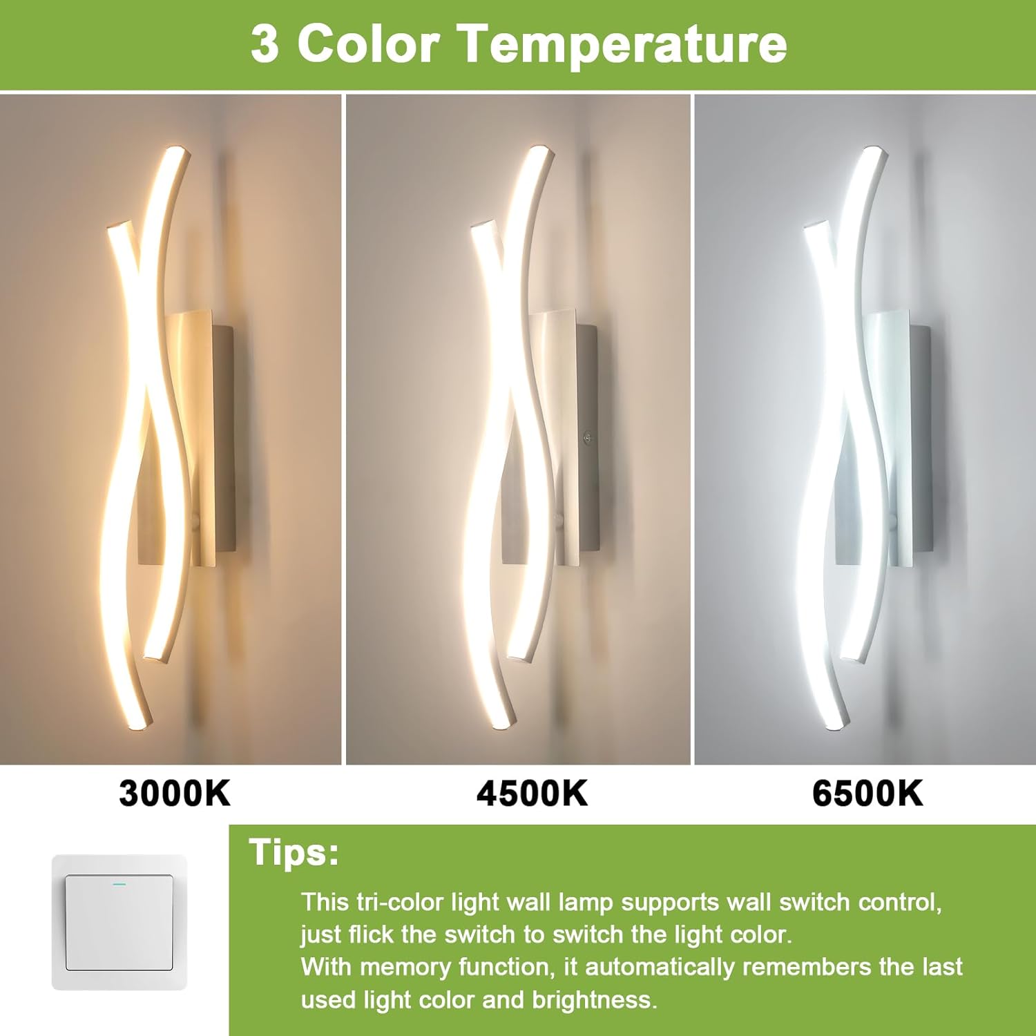 Wall Light - Silver Aluminium Frame, Tunable