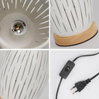 Table Lamps - White Metal Frame